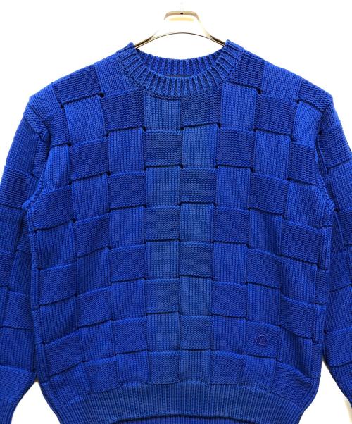 LOUIS VUITTON（ルイ ヴィトン）LOUIS VUITTON (ルイ ヴィトン) バスケットウィーヴニット ブルー サイズ:XLの古着・服飾アイテム
