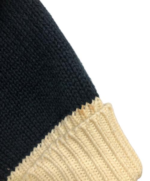 POLO RALPH LAUREN（ポロ・ラルフローレン）POLO RALPH LAUREN (ポロ・ラルフローレン) レタードカーディガン ホワイト×ネイビー サイズ:Mの古着・服飾アイテム