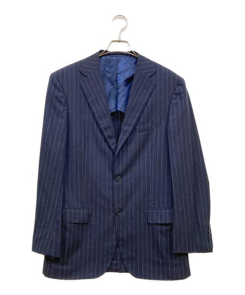 BEAMS F（ビームスエフ）BEAMS F (ビームスエフ) チョークストライプ セットアップ スーツ ネイビー サイズ:103の古着・服飾アイテム