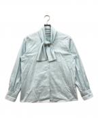 theory luxeセオリーリュクス）の古着「CECILY EMAS ボウタイブラウス」｜ブルー