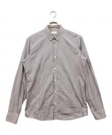 DRIES VAN NOTEN（ドリスヴァンノッテン）の古着「ストライプドレスシャツ」｜ネイビー
