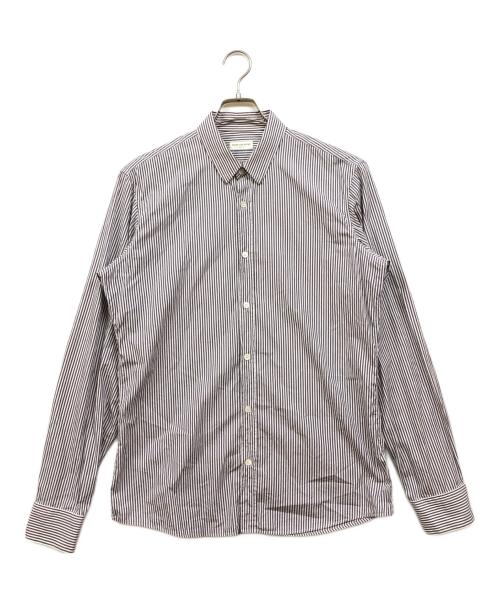DRIES VAN NOTEN（ドリスヴァンノッテン）DRIES VAN NOTEN (ドリスヴァンノッテン) ストライプドレスシャツ ネイビー サイズ:50の古着・服飾アイテム