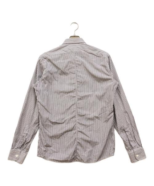 DRIES VAN NOTEN（ドリスヴァンノッテン）DRIES VAN NOTEN (ドリスヴァンノッテン) ストライプドレスシャツ ネイビー サイズ:50の古着・服飾アイテム