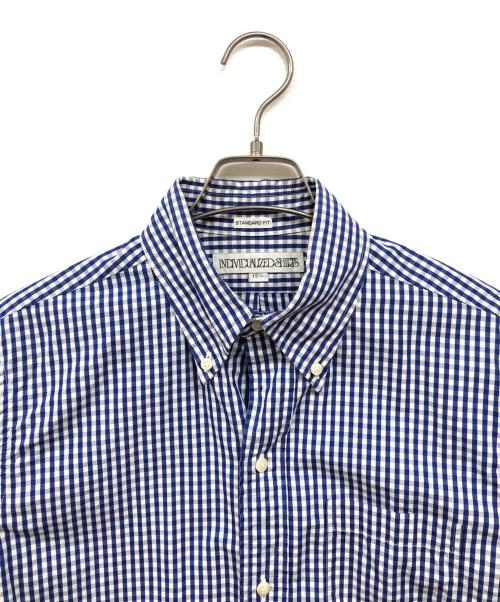 INDIVIDUALIZED SHIRTS（インディビジュアライズドシャツ）INDIVIDUALIZED SHIRTS (インディビジュアライズドシャツ) STANDARD FIT チェックシャツ ブルー サイズ:15 1/2の古着・服飾アイテム