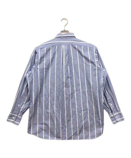 INDIVIDUALIZED SHIRTS（インディビジュアライズドシャツ）INDIVIDUALIZED SHIRTS (インディビジュアライズドシャツ) ボタンダウンストライプシャツ ブルー サイズ:Lの古着・服飾アイテム