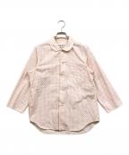 ROBE DE CHAMBRE COMME DES GARCONSローブドシャンブル コムデギャルソン）の古着「オールド丸襟ドットシャツ」｜ホワイト×レッド
