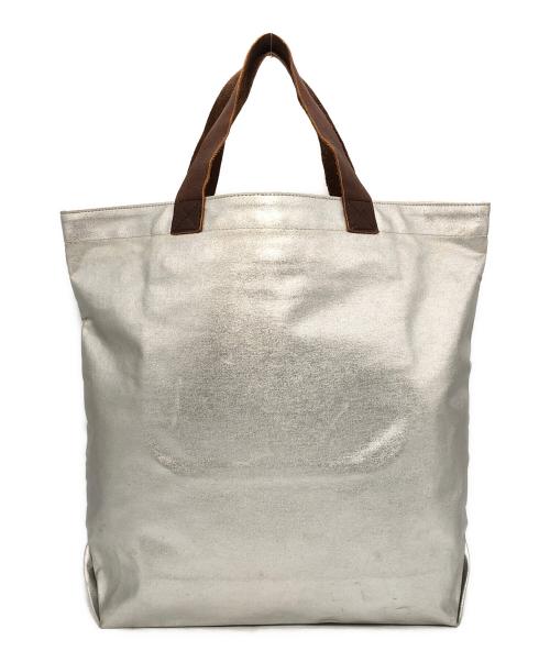 tricot COMME des GARCONS（トリココムデギャルソン）tricot COMME des GARCONS (トリココムデギャルソン) コーティングトートバッグ シルバーの古着・服飾アイテム