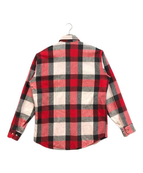 ST JOHN'S BAY（セントジョンズベイ）ST JOHN'S BAY (セントジョンズベイ) ブロックチェックシャツ レッド サイズ:Lの古着・服飾アイテム