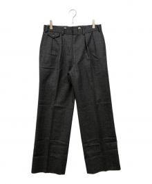 POLO RALPH LAUREN（ポロ・ラルフローレン）の古着「ウールツータックスラックス」｜グレー