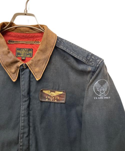 AVIREX（アヴィレックス）AVIREX (アヴィレックス) a-2フライトジャケット ネイビー サイズ:42の古着・服飾アイテム