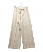 Spick and Spanスピック＆スパン）の古着「ウォッシャブルPEイージースラックスパンツ」｜アイボリー
