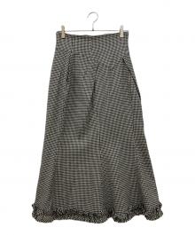 HOUGA MOEISHIDA（ホウガ）の古着「ODETTE SKIRT」｜ベージュ×ブラック