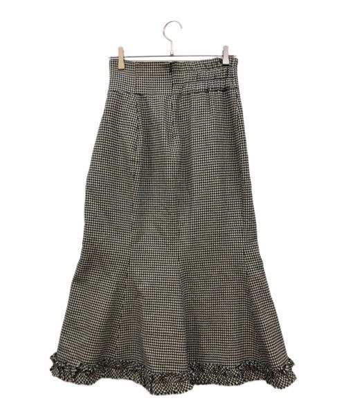 HOUGA MOEISHIDA（ホウガ）HOUGA MOEISHIDA (ホウガ) ODETTE SKIRT ベージュ×ブラック サイズ:未記載の古着・服飾アイテム
