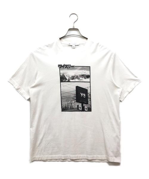 Y-3（ワイスリー）Y-3 (ワイスリー) U CH2 ZINE PAGE-1 SS TEE ホワイト サイズ:Lの古着・服飾アイテム
