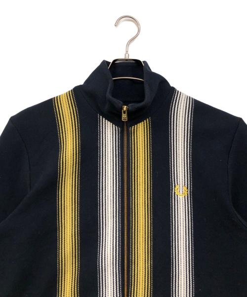 FRED PERRY（フレッドペリー）FRED PERRY (フレッドペリー) Ombre Stripe Track Jacket ネイビー サイズ:Lの古着・服飾アイテム
