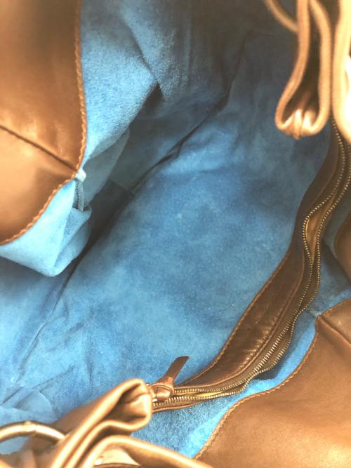 BOTTEGA VENETA（ボッテガベネタ）BOTTEGA VENETA (ボッテガベネタ) イントレチャートワンショルダーバッグ ブラウンの古着・服飾アイテム