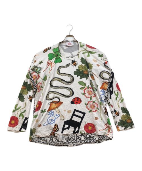 Vivienne Westwood man（ヴィヴィアン ウェストウッド マン）Vivienne Westwood man (ヴィヴィアン ウェストウッド マン) 総柄オーブプリントカットソー ホワイト サイズ:46の古着・服飾アイテム