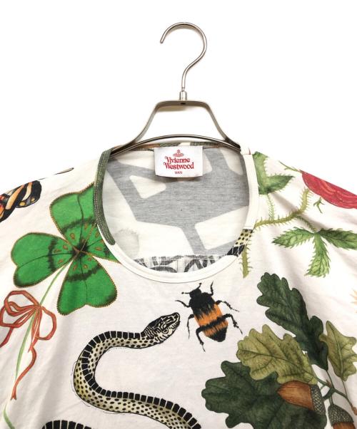 Vivienne Westwood man（ヴィヴィアン ウェストウッド マン）Vivienne Westwood man (ヴィヴィアン ウェストウッド マン) 総柄オーブプリントカットソー ホワイト サイズ:46の古着・服飾アイテム