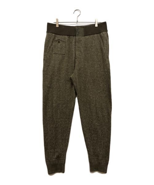 RRL（ダブルアールエル）RRL (ダブルアールエル) ミリタリーテイスト スウェットパンツ カーキ サイズ:Lの古着・服飾アイテム