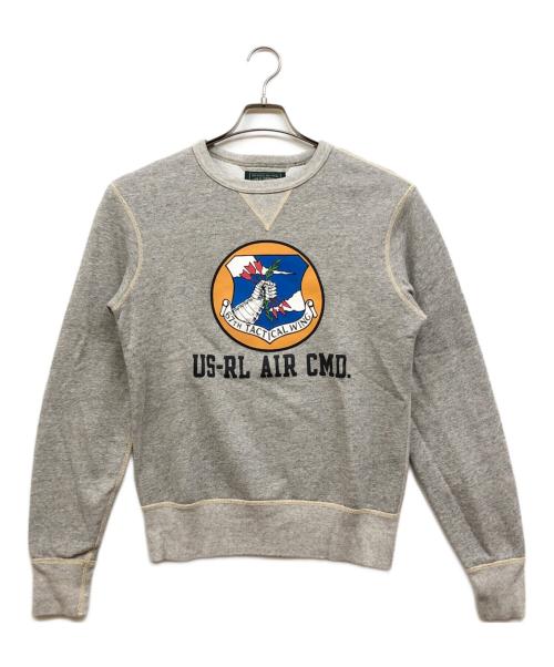 POLO COUNTRY（ポロカントリー）POLO COUNTRY (ポロカントリー) US-RL AIR CMD. クルーネックスウェット グレー サイズ:Sの古着・服飾アイテム