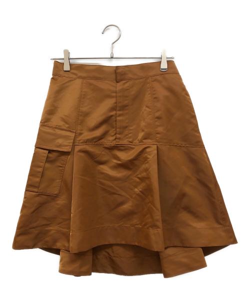 TEECHI（ティーチ）teechi (ティーチ) TMO ThermoStreamer ハイローミニ スカート ブラウン サイズ:40の古着・服飾アイテム
