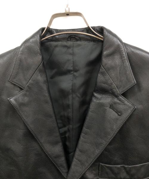 Paul Smith London（ポールスミスロンドン）Paul Smith London (ポールスミスロンドン) レザー3Bテーラードジャケット ブラック サイズ:Mの古着・服飾アイテム