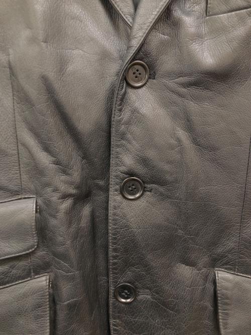 Paul Smith London（ポールスミスロンドン）Paul Smith London (ポールスミスロンドン) レザー3Bテーラードジャケット ブラック サイズ:Mの古着・服飾アイテム