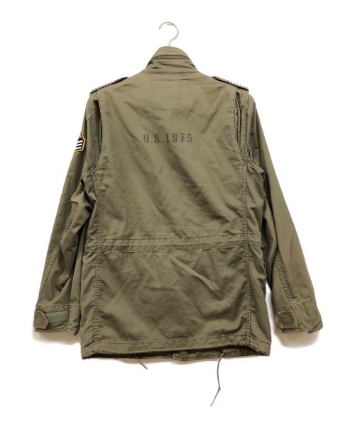 Hysteric Glamour（ヒステリックグラマー）Hysteric Glamour (ヒステリックグラマー) パッチワークミリタリージャケット グリーン サイズ:Sの古着・服飾アイテム