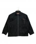 PHAT FARMファットファーム）の古着「ジップアップワークジャケット」｜ブラック