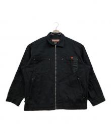 PHAT FARM（ファットファーム）の古着「ジップアップワークジャケット」｜ブラック