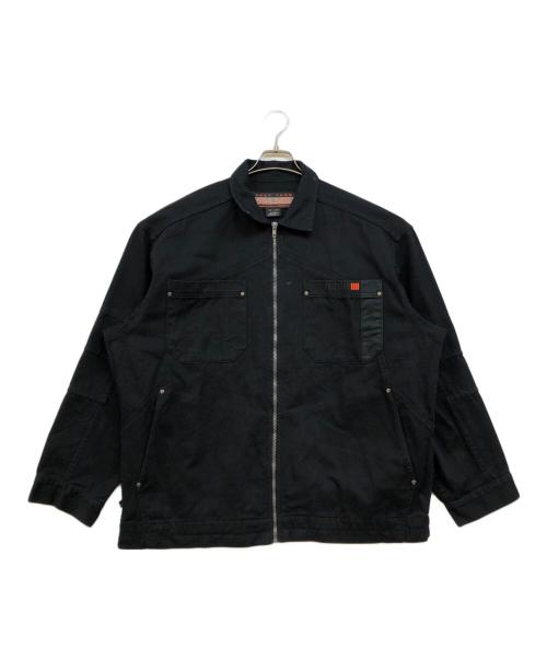 PHAT FARM（ファットファーム）PHAT FARM (ファットファーム) ジップアップワークジャケット ブラック サイズ:XLの古着・服飾アイテム
