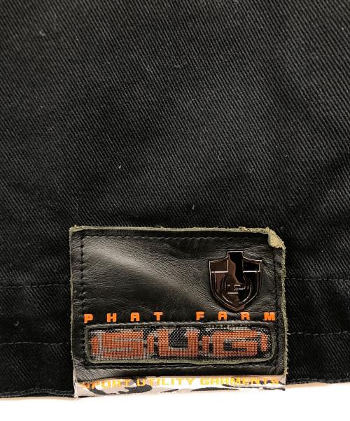 PHAT FARM（ファットファーム）PHAT FARM (ファットファーム) ジップアップワークジャケット ブラック サイズ:XLの古着・服飾アイテム