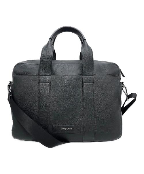 MICHAEL KORS（マイケル・コース）MICHAEL KORS (マイケル・コース) 2WAY レザーブリーフケース ブラックの古着・服飾アイテム