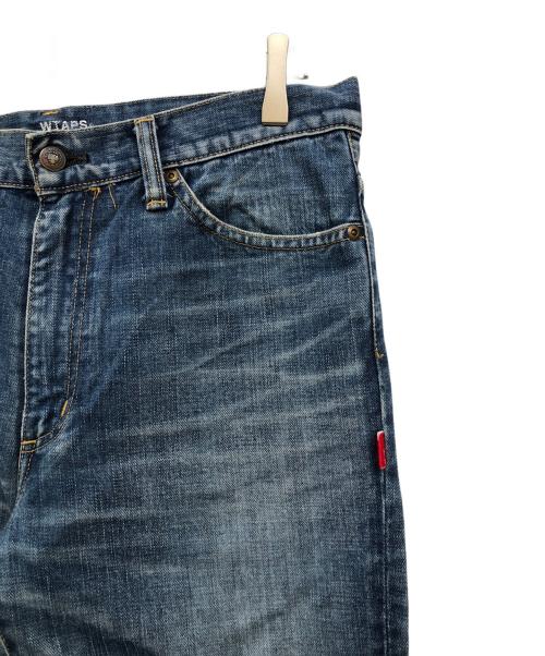 WTAPS（ダブルタップス）WTAPS (ダブルタップス) 10AW BLUES SKINNY TRASH 落書きデニム インディゴ サイズ:Mの古着・服飾アイテム