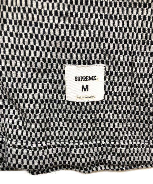 SUPREME（シュプリーム）Supreme (シュプリーム) JACQUARD CHECKER SWEATER グレー×ブラック サイズ:Mの古着・服飾アイテム