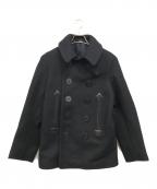 BUZZ RICKSON'Sバズリクソンズ）の古着「WILLIAM GIBSON COLLECTION Type BLACK PEA COAT」｜ネイビー