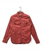 SUGAR CANEシュガーケーン）の古着「JEAN CORD WORK SHIRT」｜レッド