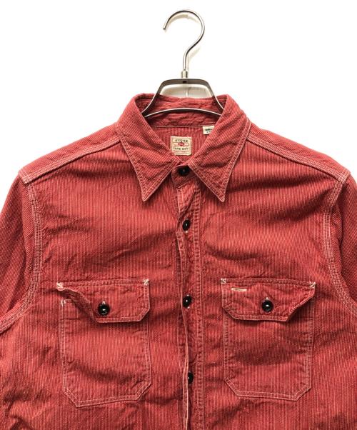 SUGAR CANE（シュガーケーン）SUGAR CANE (シュガーケーン) JEAN CORD WORK SHIRT レッド サイズ:Sの古着・服飾アイテム