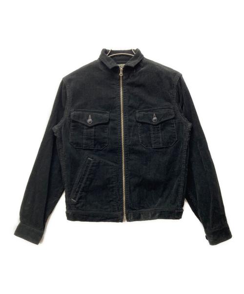freewheelers（フリーホイーラーズ）FREEWHEELERS (フリーホイーラーズ) SPEED DEMON コーデュロイジップアップジャケット ブラック サイズ:36の古着・服飾アイテム