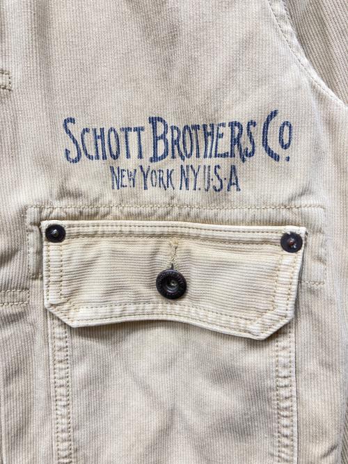 Schott（ショット）Schott (ショット) 2nd タイプ コーデュロイトラッカージャケット ベージュ サイズ:Mの古着・服飾アイテム
