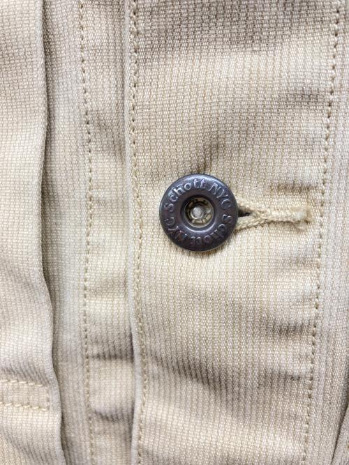 Schott（ショット）Schott (ショット) 2nd タイプ コーデュロイトラッカージャケット ベージュ サイズ:Mの古着・服飾アイテム