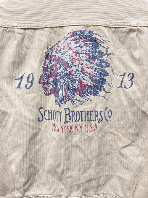 Schott（ショット）Schott (ショット) 2nd タイプ コーデュロイトラッカージャケット ベージュ サイズ:Mの古着・服飾アイテム