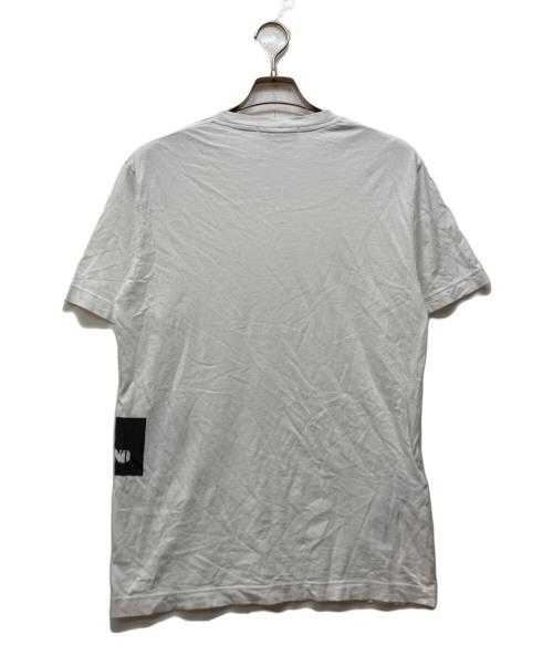 STONE ISLAND（ストーンアイランド）STONE ISLAND (ストーンアイランド) ロゴプリントtシャツ ホワイト サイズ:Lの古着・服飾アイテム
