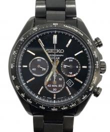 SEIKO（セイコー）の古着「クロノグラフ」｜ブラック