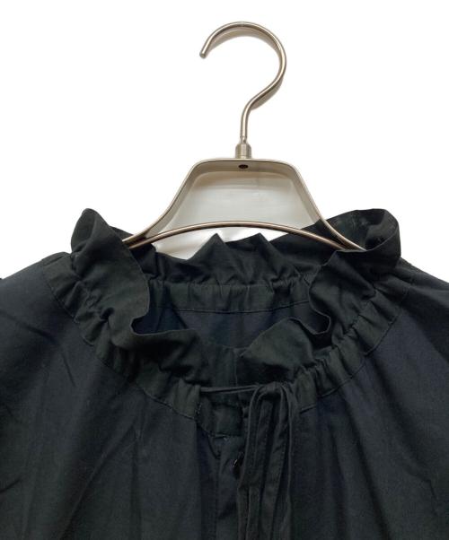 TORI-TO（トリト）TORI-TO (トリト) BEAMS BOY (ビームスボーイ) ラッフル 5分袖ドレス ブラック サイズ:36Mの古着・服飾アイテム