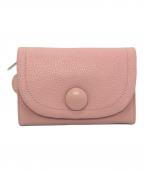 JILL STUARTジルスチュアート）の古着「クルミボタン2つ折り財布」｜ピンク