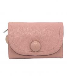 JILL STUART（ジルスチュアート）の古着「クルミボタン2つ折り財布」｜ピンク