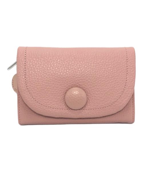 JILL STUART（ジルスチュアート）JILL STUART (ジルスチュアート) クルミボタン2つ折り財布 ピンクの古着・服飾アイテム