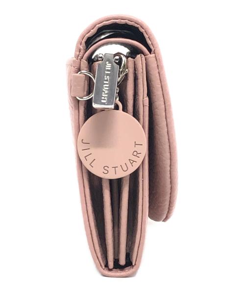 JILL STUART（ジルスチュアート）JILL STUART (ジルスチュアート) クルミボタン2つ折り財布 ピンクの古着・服飾アイテム