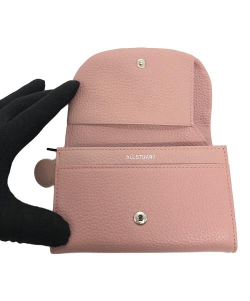 JILL STUART（ジルスチュアート）JILL STUART (ジルスチュアート) クルミボタン2つ折り財布 ピンクの古着・服飾アイテム